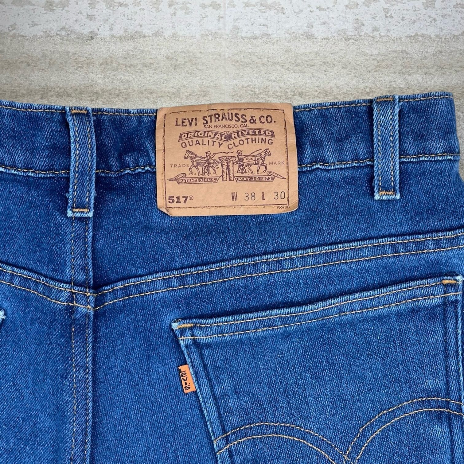 Levi's Vintage 90s Orange Tab Levis Jeans 38x30 Bootcut Dark Wash Size US 38 / EU 54 - 4 Thumbnail