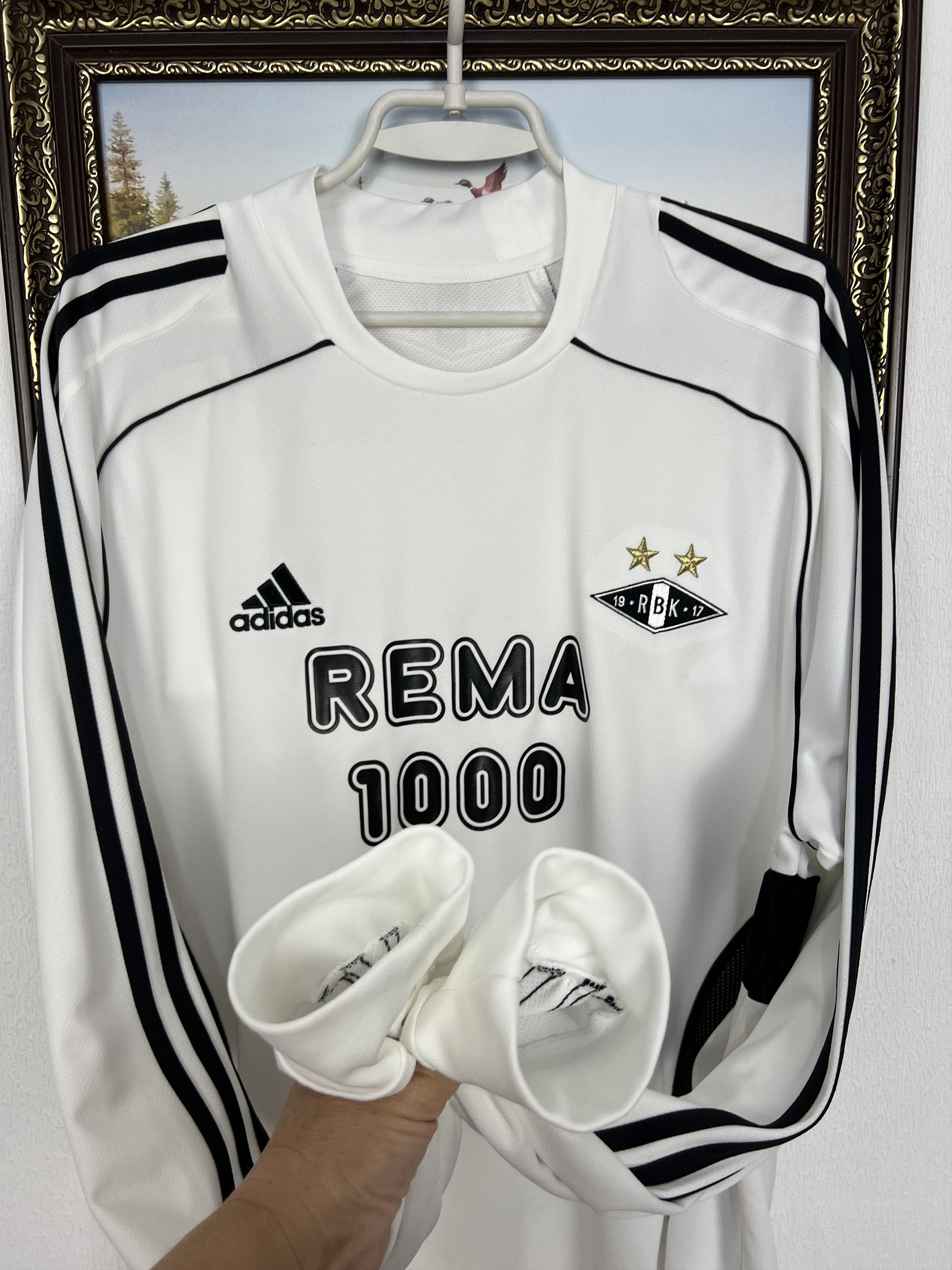 Adidas Rosenborg Home football shirt 2008 Soccer Adidas Long Sleeve Size US XL / EU 56 / 4 - 6 Thumbnail