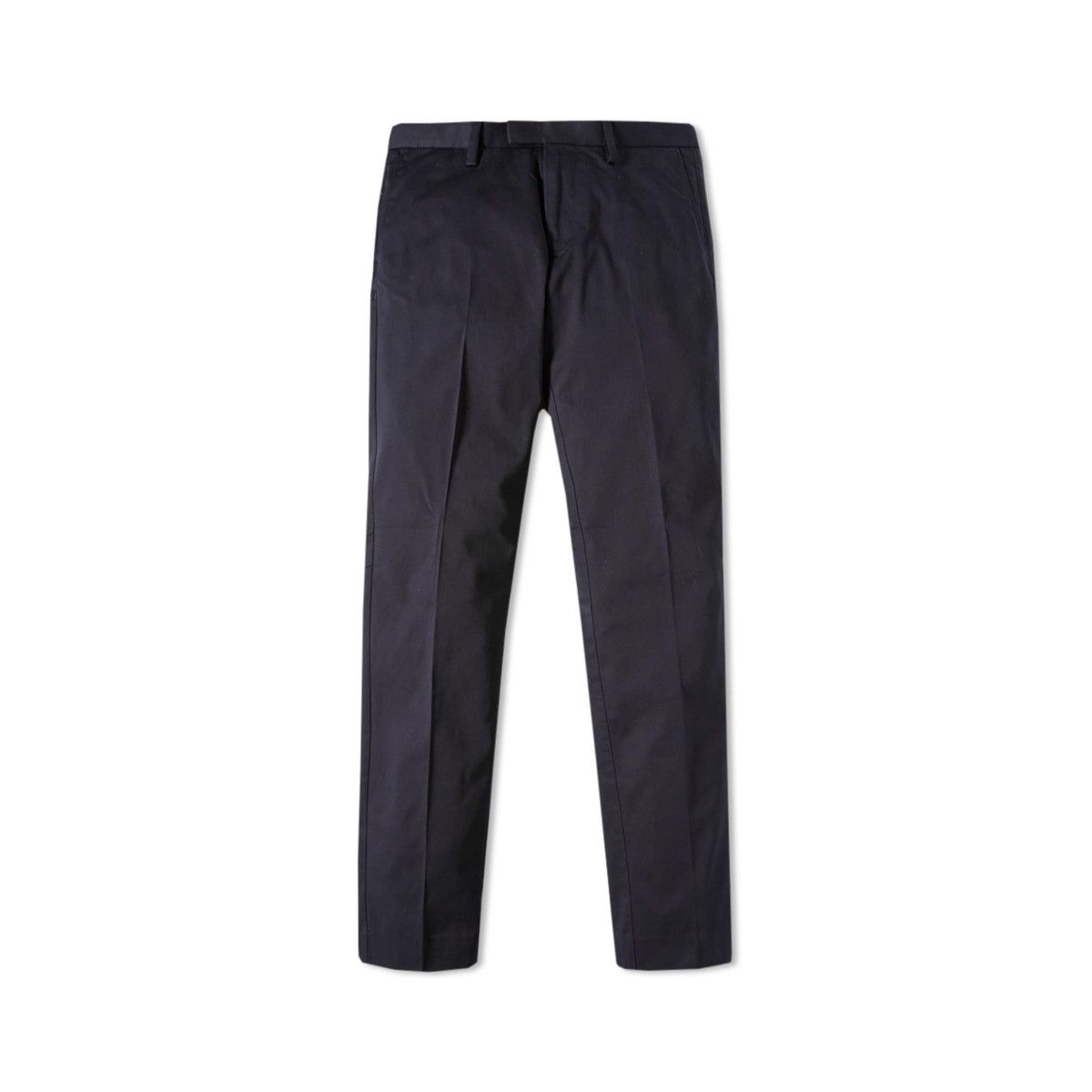 image of Acne Studios Max Satin Blue Narrow Fit Chino Trouser Pants, Men's (Size 30)