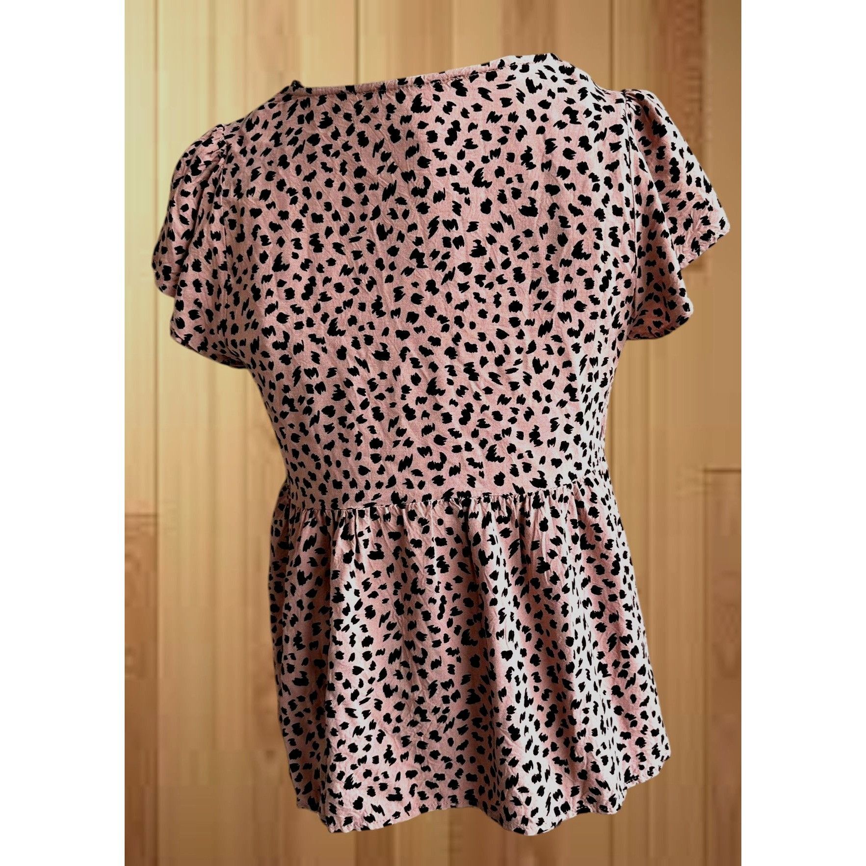 Other Savanna Jane Leopard Print Blouse Small Embroidered Artsy Size S / US 4 / IT 40 - 7 Thumbnail