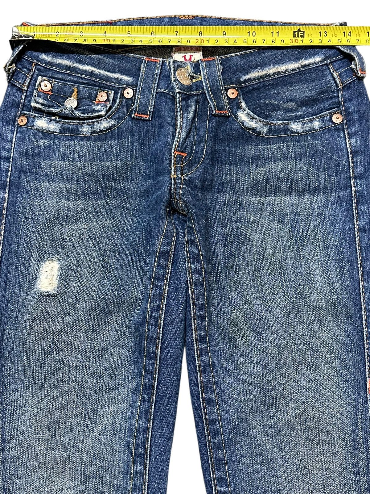 True Religion Vintage Usa True Religion Blue Faded Wash Bootcut Jeans Size 27" / US 4 / IT 40 - 13 Thumbnail