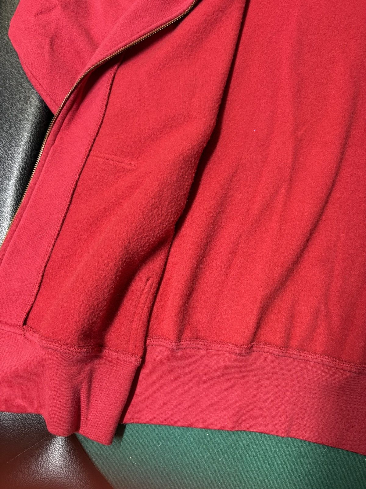 Reebok Reebok Red Zip Up Hoodie XL Vintage Style Made in Kenya Size US XL / EU 56 / 4 - 4 Thumbnail
