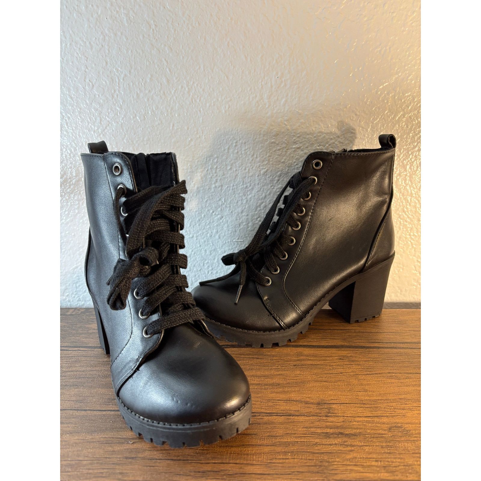 The Unbranded Brand Time and Tru Moto Booties Size 7 Size US 7 / IT 37 - 1 Thumbnail