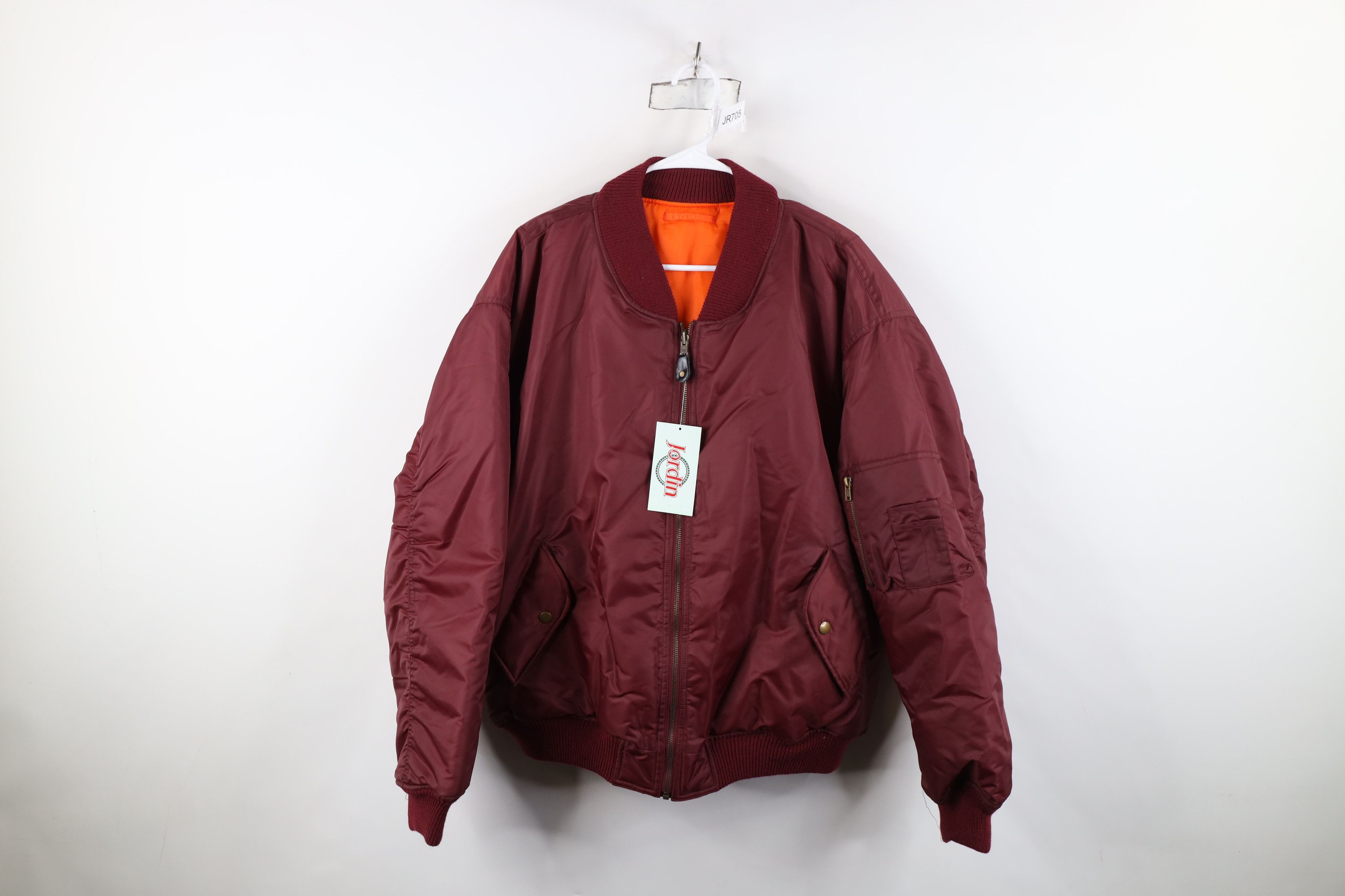 Vintage Deadstock Vintage 90s Streetwear Reversible Bomber Jacket Size US L / EU 52-54 / 3 - 1 Thumbnail