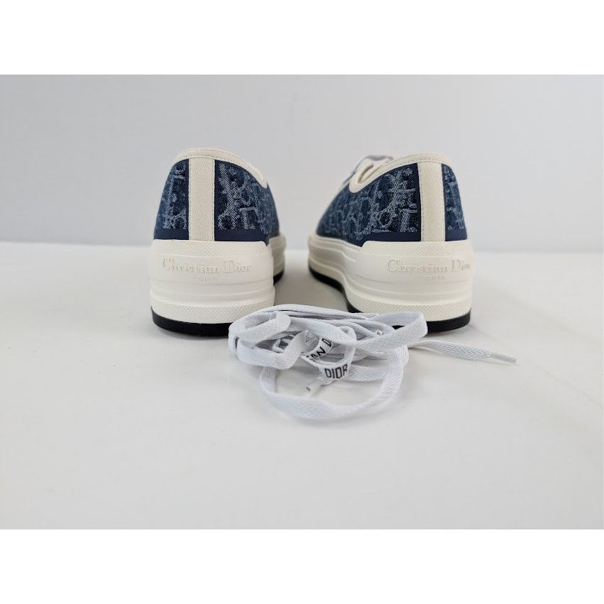 Dior o1rshd1 Walk'n'Dior Platform Sneaker Blue Stonewashed Effect Size US 11 / IT 41 - 11 Thumbnail