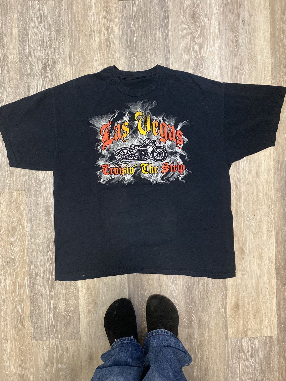 Harley Davidson × Vintage Vintage Harley Davidson Biker Tee Size US XL / EU 56 / 4 - 2 Thumbnail