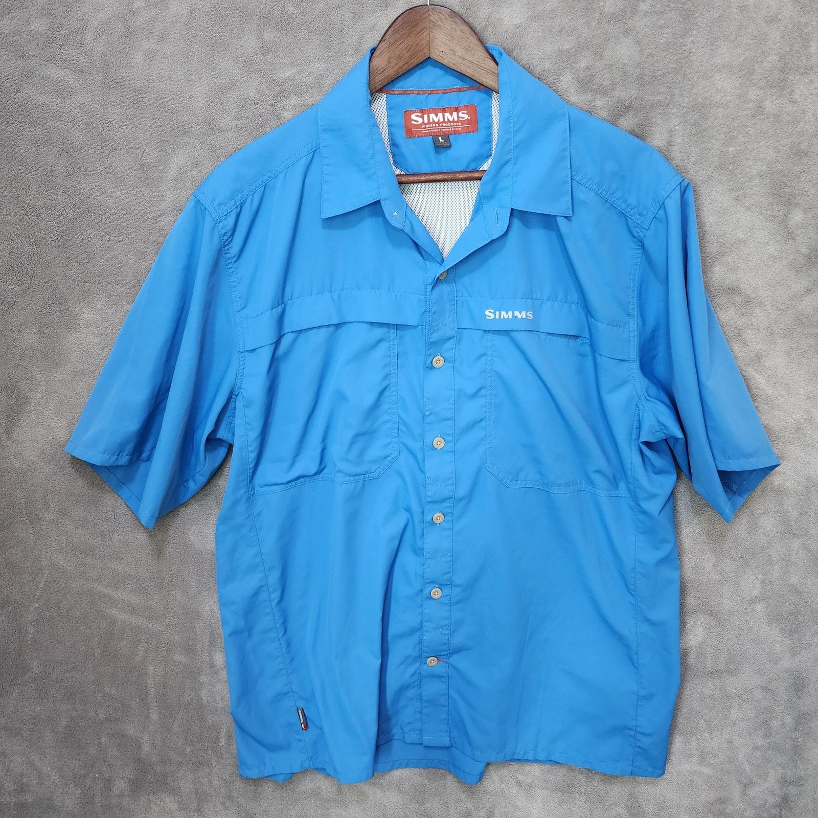 Simms Simms Men's Large Vented Fishing Shirt Short Sleeve Size US L / EU 52-54 / 3 - 1 Thumbnail