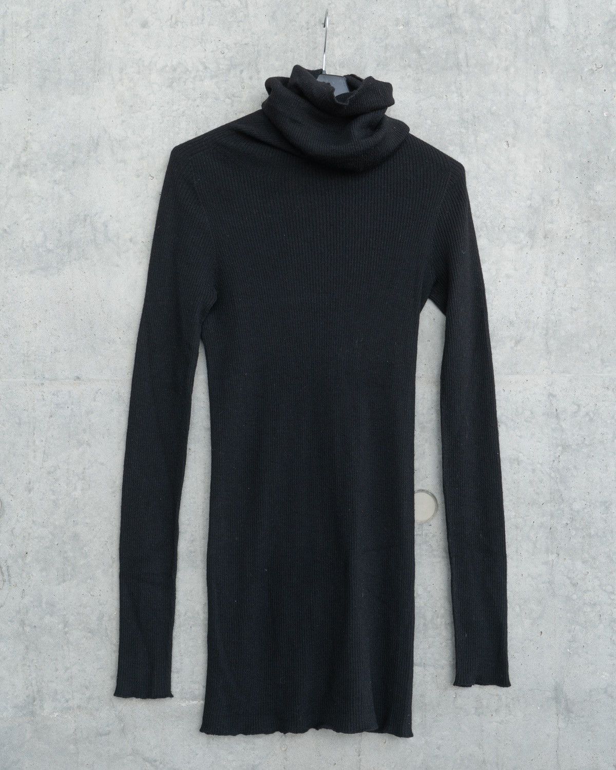 Rick Owens Turtleneck Ribbed-Knit Top