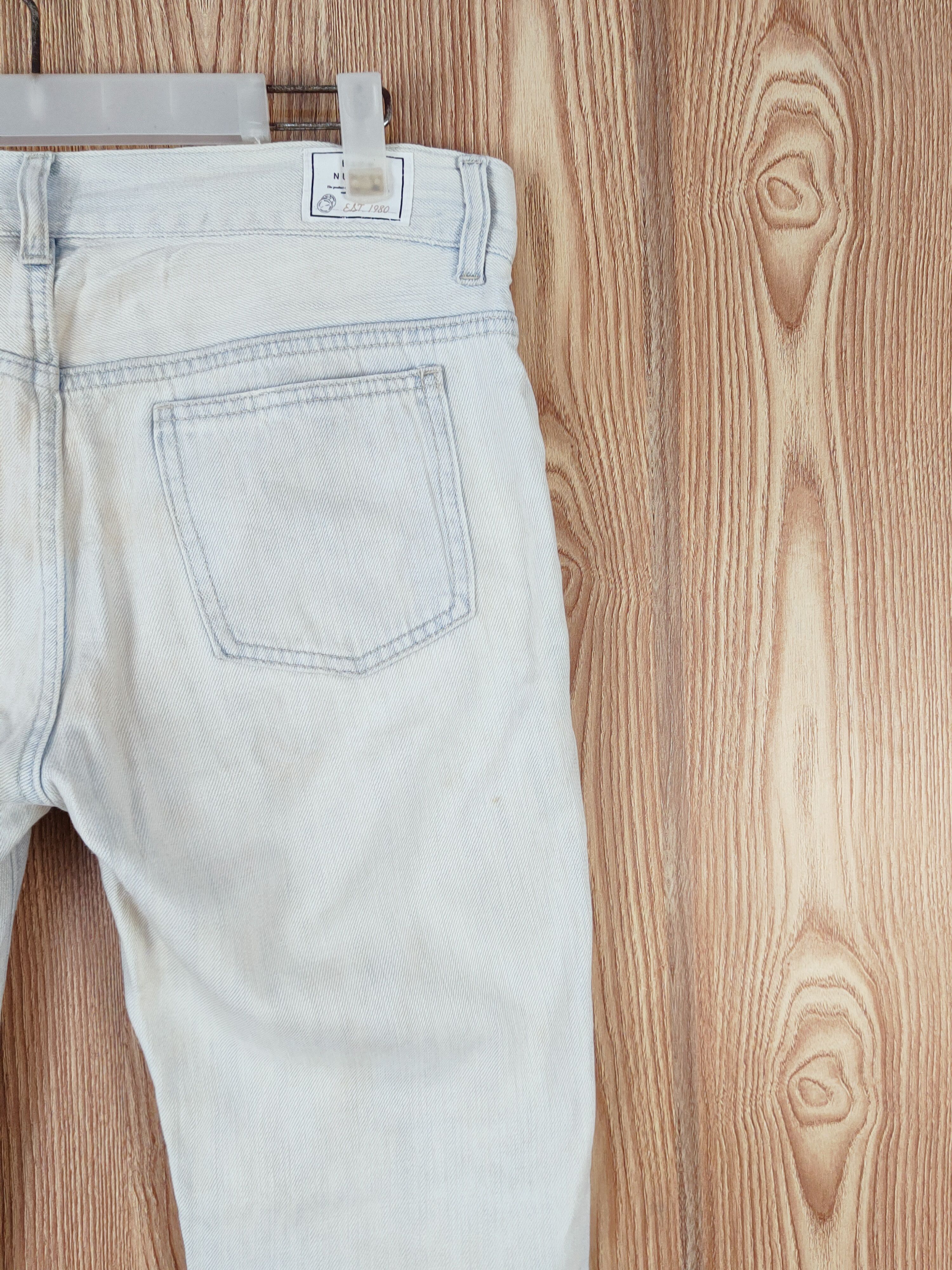 Japanese Brand × Vintage Back Number Blue Distressed Ripped Jeans #W509 Size 34" / US 12 / IT 48 - 10 Thumbnail