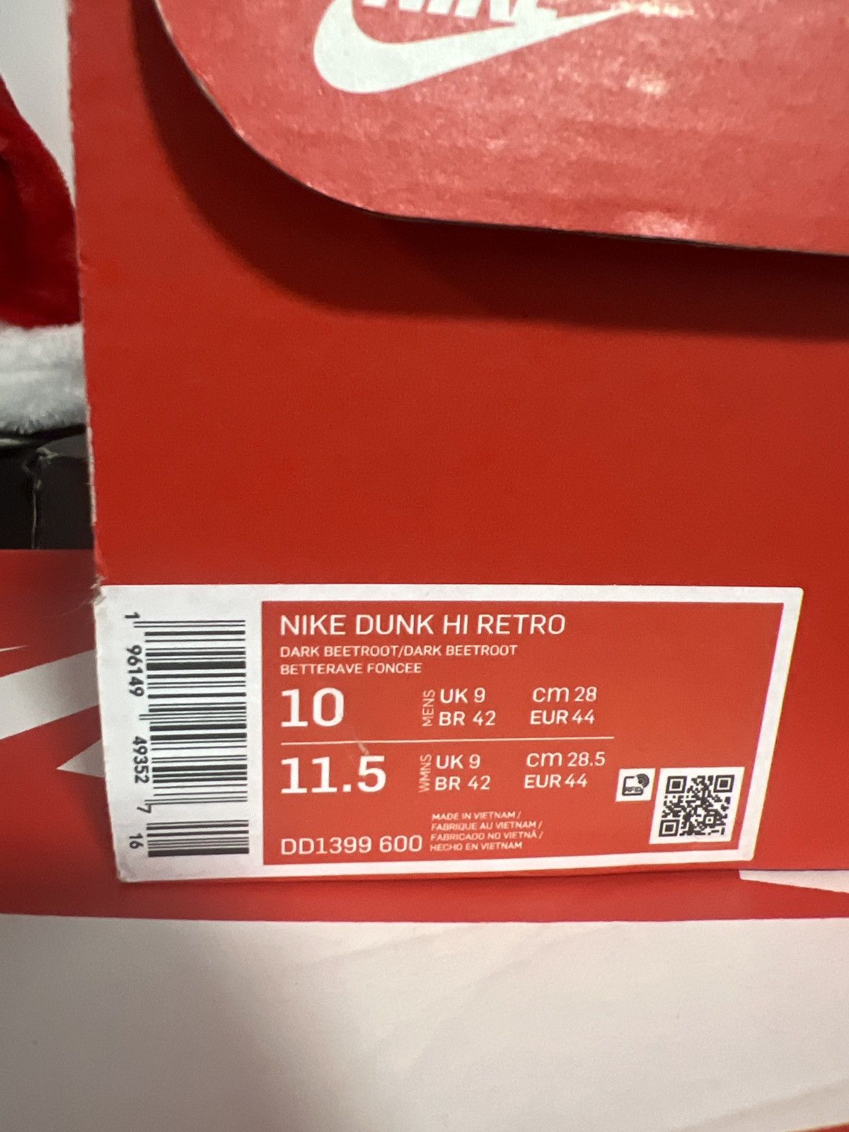 Nike Nike dunk hi retro Size US 10 / EU 43 - 11 Thumbnail