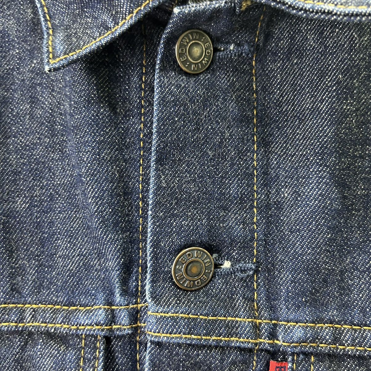 Edwin Vintage Edwin Trucker Denim Blue Distressed Denim Jacket Size US M / EU 48-50 / 2 - 6 Thumbnail