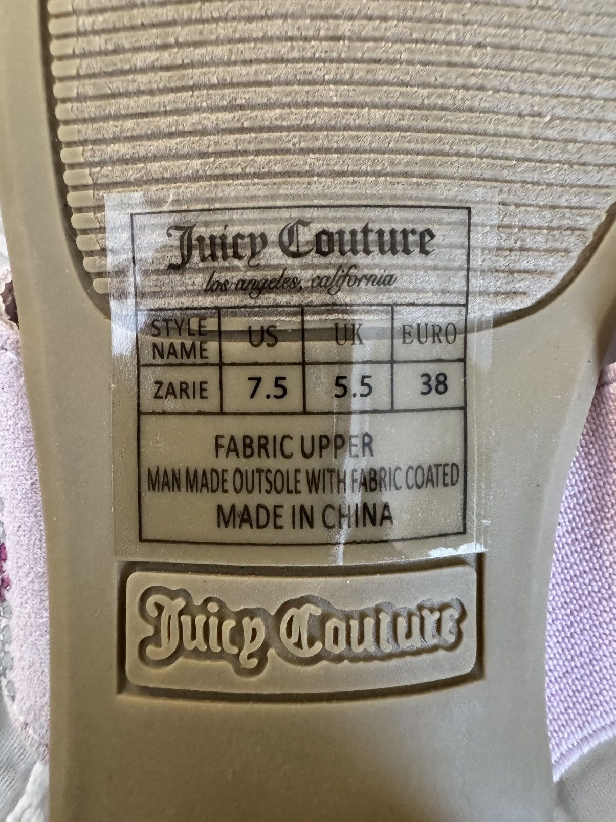 Juicy Couture Juicy Couture Zarie Pink Rhinestone Slide Sandals Size 7.5 Size US 7.5 / IT 37.5 - 9 Thumbnail