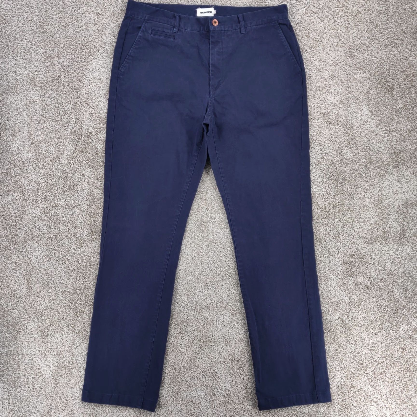 Taylor Stitch Taylor Stitch Pants Mens 36x33 Blue Organic Cotton Spandex Canvas Size US 36 / EU 52 - 2 Thumbnail