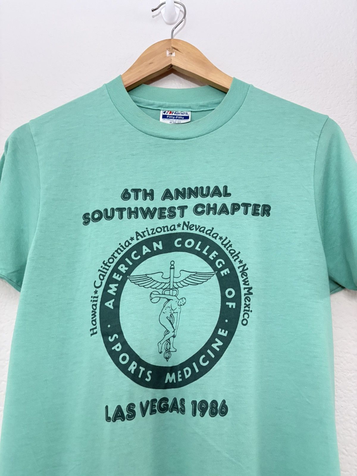 Vintage 80’s American College of Sports Medicine Vintage Tee Shirt Size US M / EU 48-50 / 2 - 2 Thumbnail