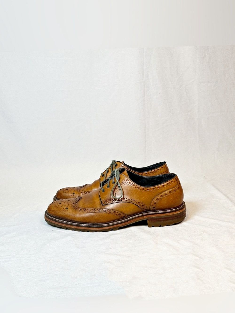 Johnston & Murphy Johnston & Murphy Leather Karnes Wingtip Brogues Shoes Size US 10.5 / EU 43-44 - 4 Thumbnail