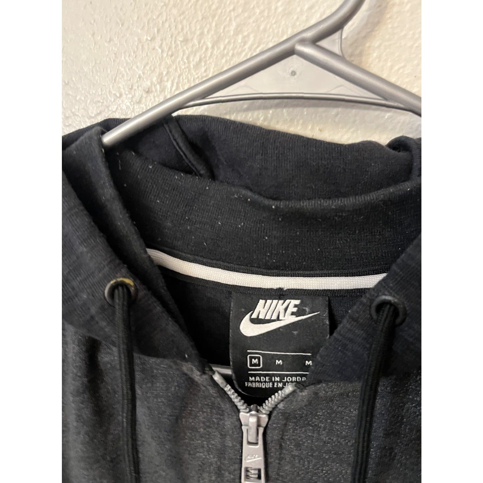 Nike Nike Optic Knit Hoodie Sweatshirt Mens M Black Gray Full Zip 928475-010 Nike Shirt Hoodie Men M Gray Black Zip Front Sweatshirt Size US M / EU 48-50 / 2 - 3 Thumbnail