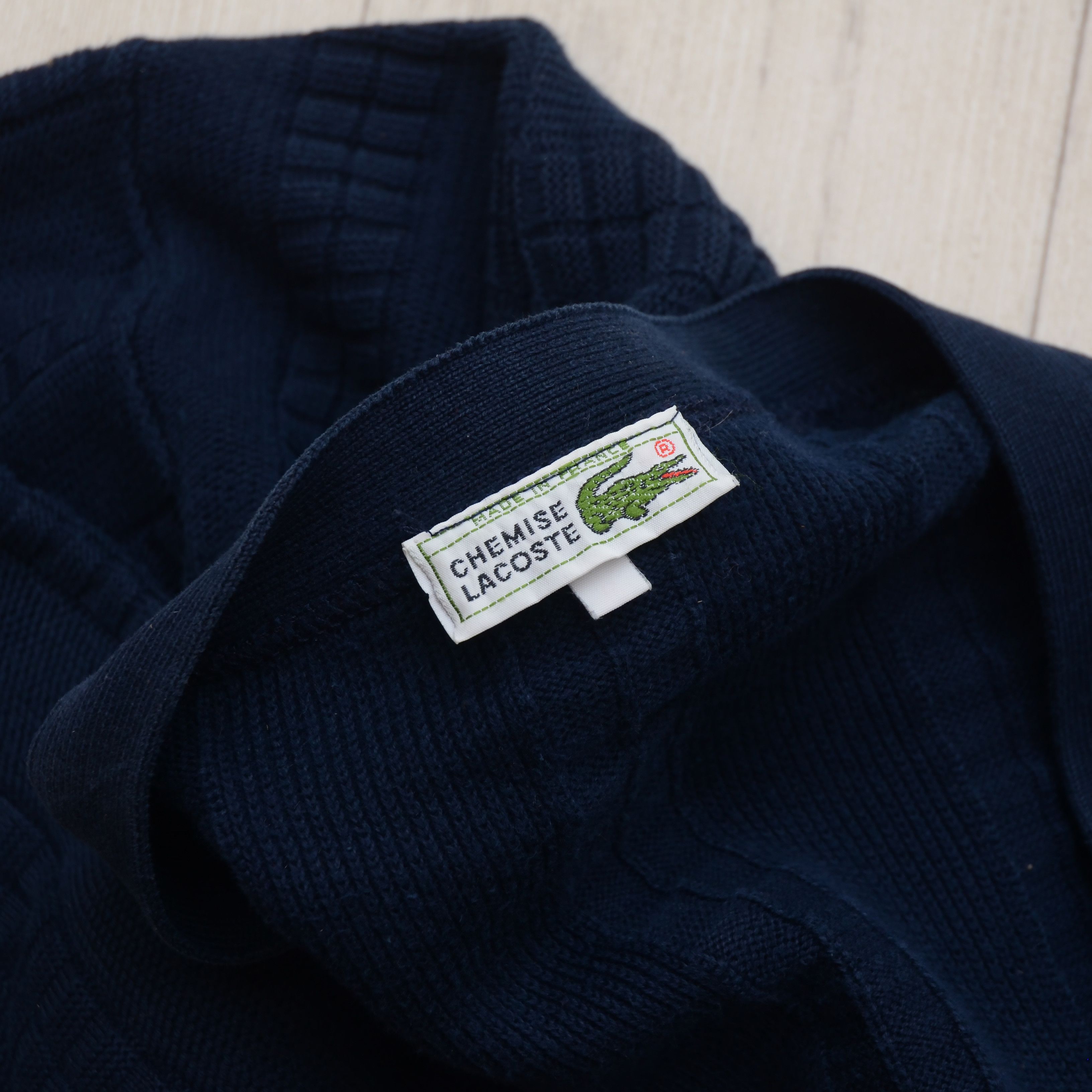 Lacoste 🔥90's Lacoste Cardigan Y2L Knit Retro Boxy Sweater Vintage Size US XL / EU 56 / 4 - 9 Thumbnail
