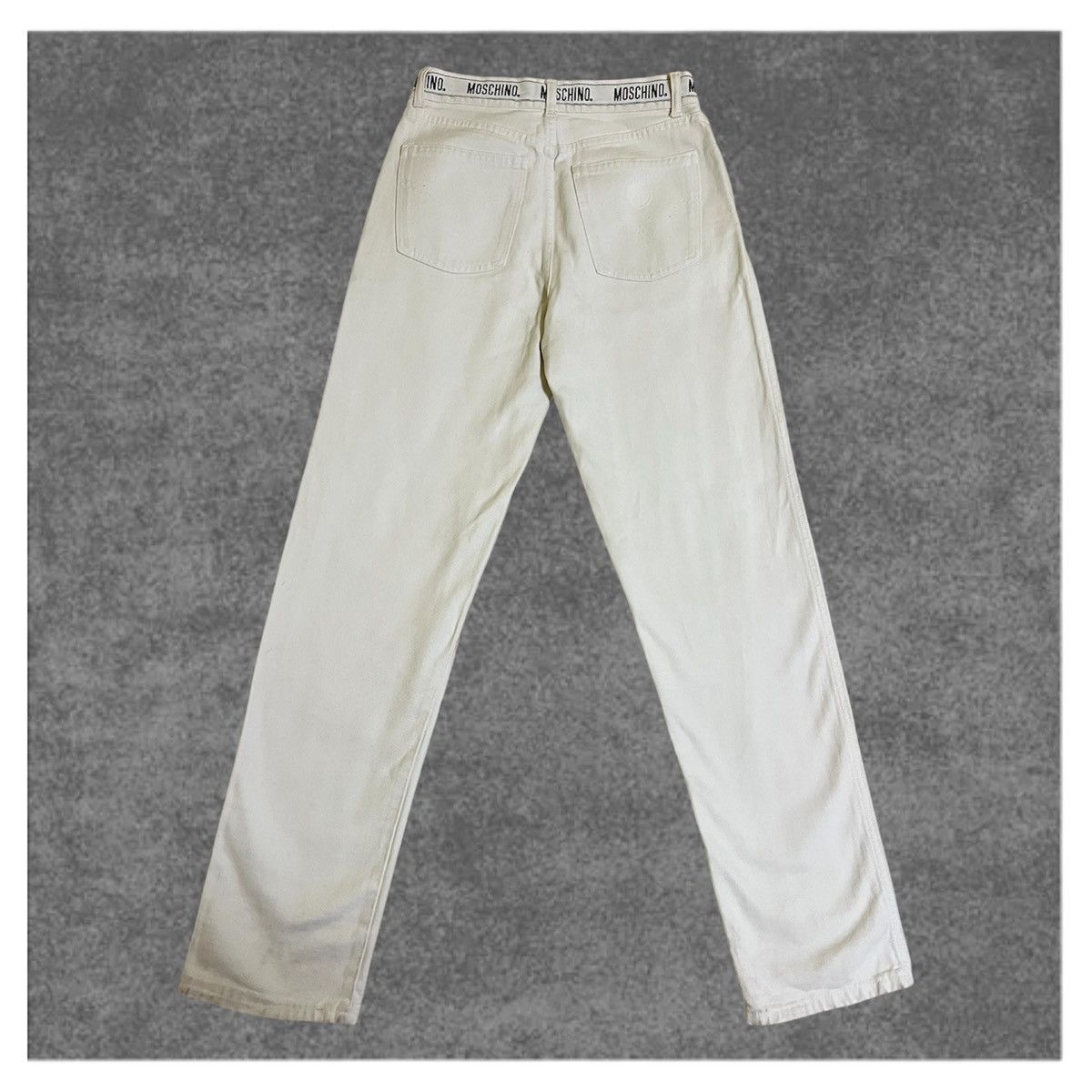Moschino MOSCHINO Jeans White men W 28 L 36 Rare Size made in Italy Size US 28 / EU 44 - 2 Thumbnail