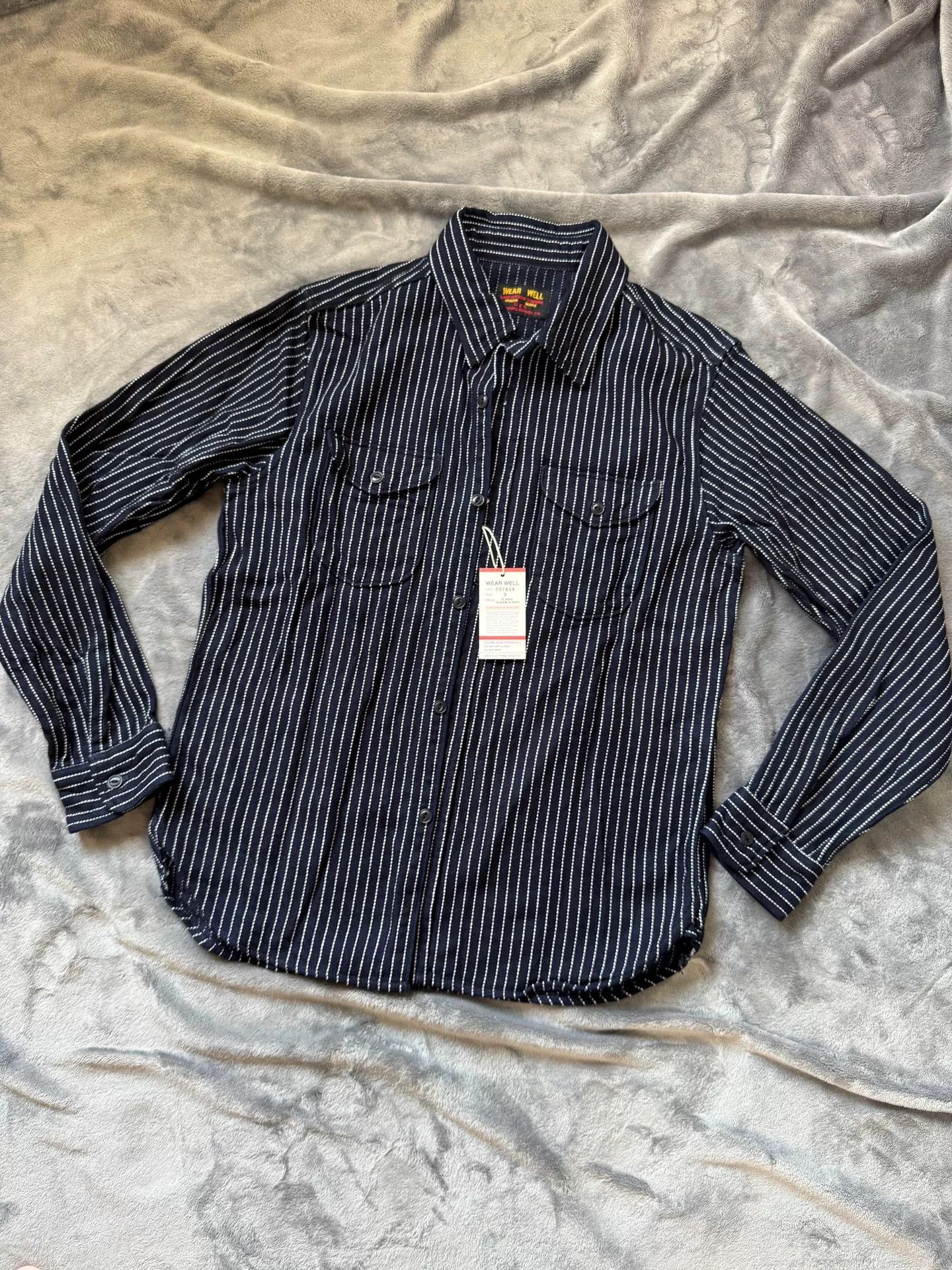 UES Japan UES Japanese Indigo Flannel Long-sleeve Shirt Size US L / EU 52-54 / 3 - 1 Thumbnail