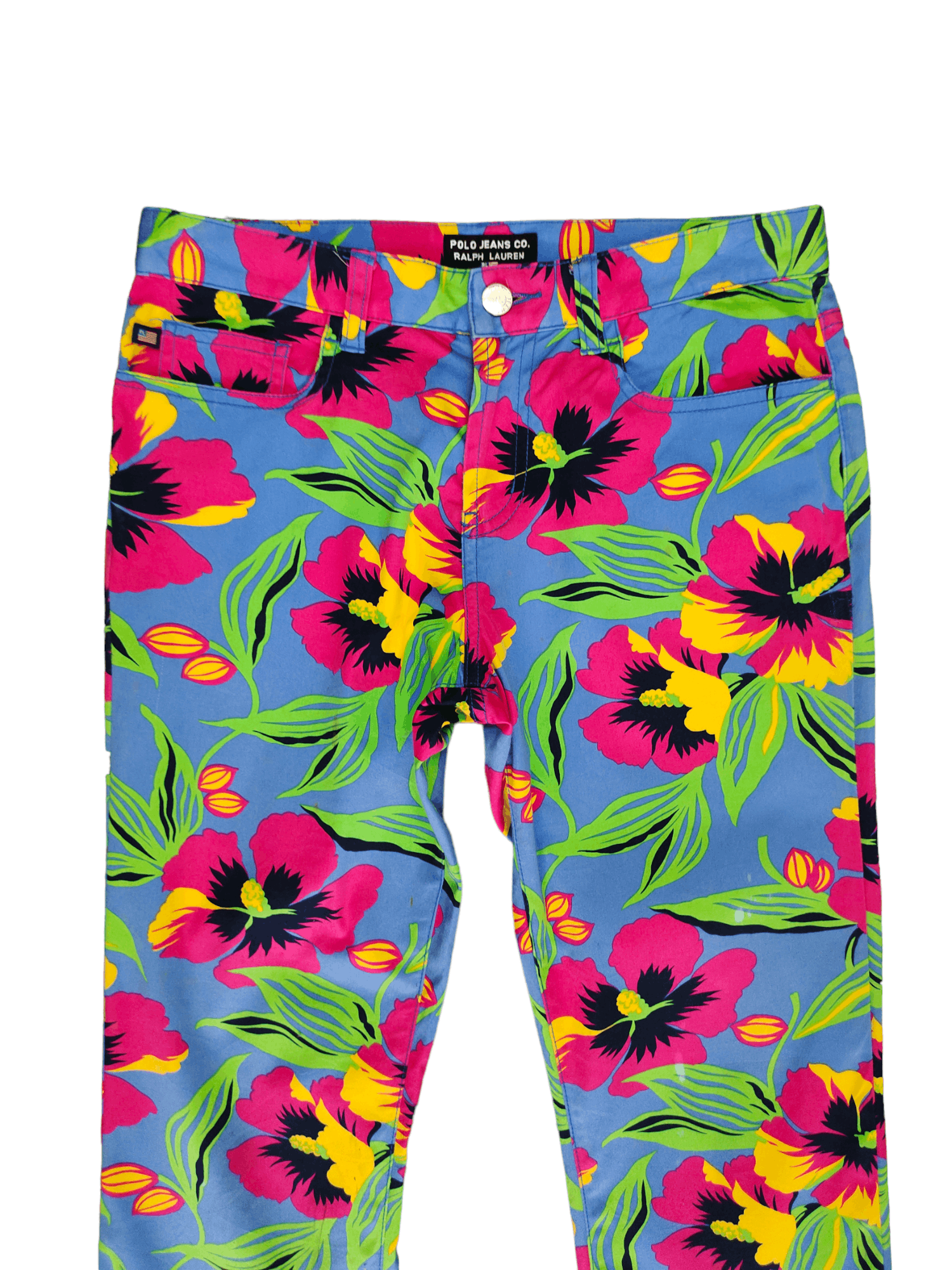 Polo Ralph Lauren Polo Jeans Flower FullPrint Multicolor 3Q Pants Size 29" - 2 Thumbnail