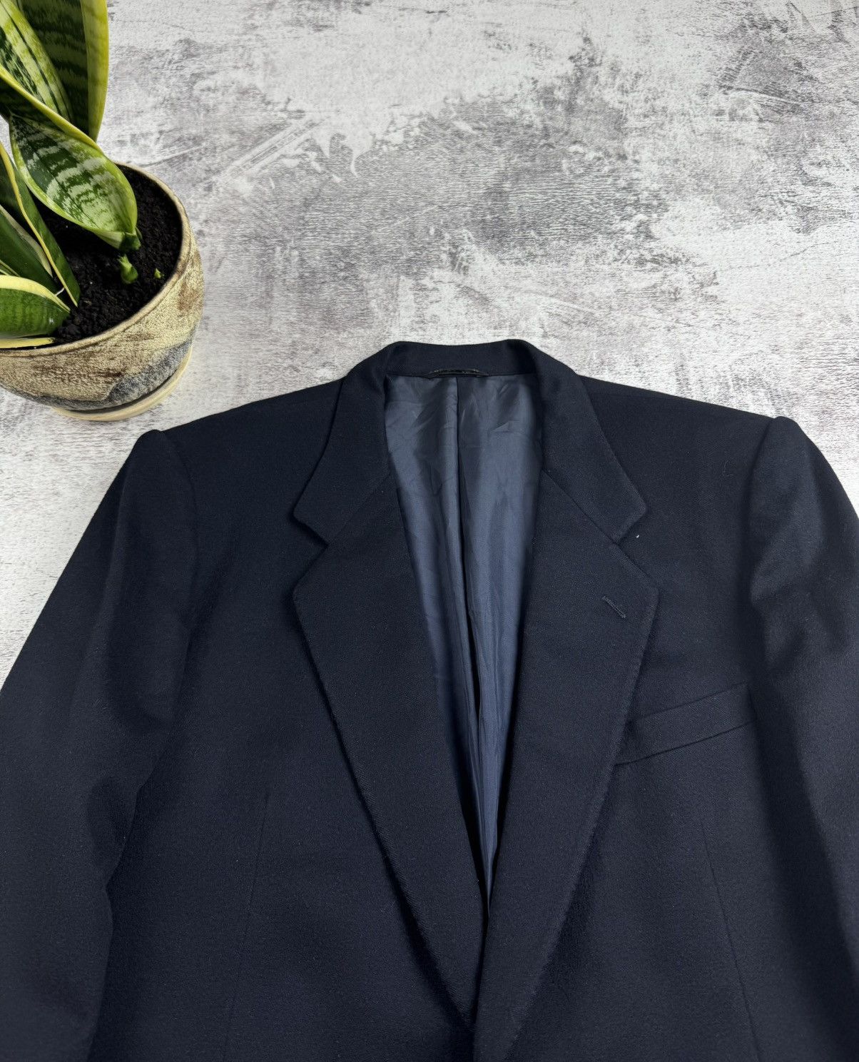 Saint Laurent Paris Saint Laurent Rive Gauche Vintage 54R Cashmere Classic Luxury Blazer Suit Jacket Size 54R - 6 Thumbnail