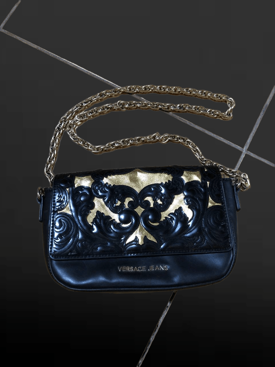 Versace Jeans Couture Versace Women's Virtus Black Leather Quilted Small Tote Bag Size ONE SIZE - 1 Thumbnail