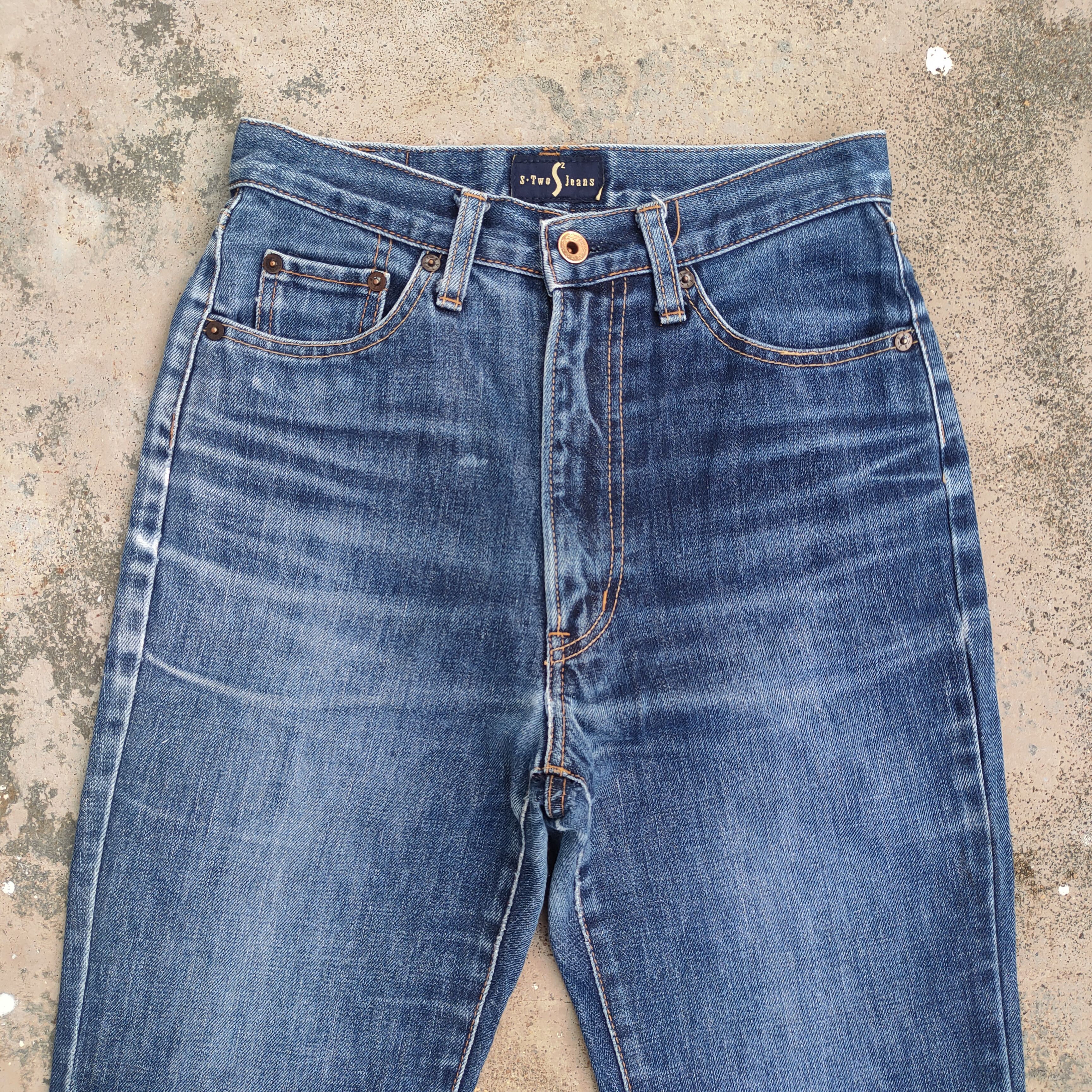 Japanese Brand VINTAGE JAPANESE FLARE JEANS DENIM PANTS Size US 26 / EU 42 - 3 Thumbnail