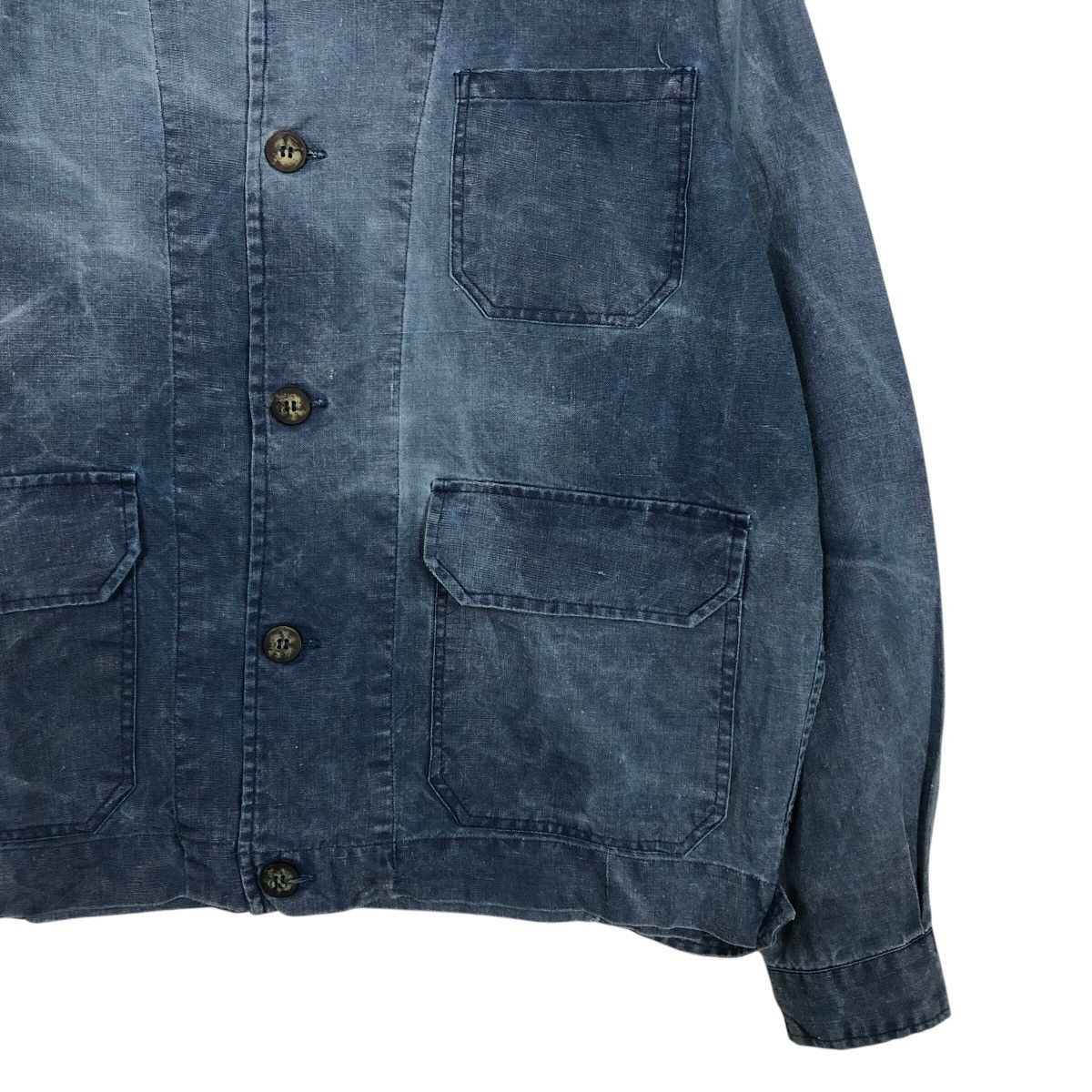 Japanese Brand 📌Vintage Denim Bomber Jacket Maneaver Issey Miyake Size US L / EU 52-54 / 3 - 6 Thumbnail