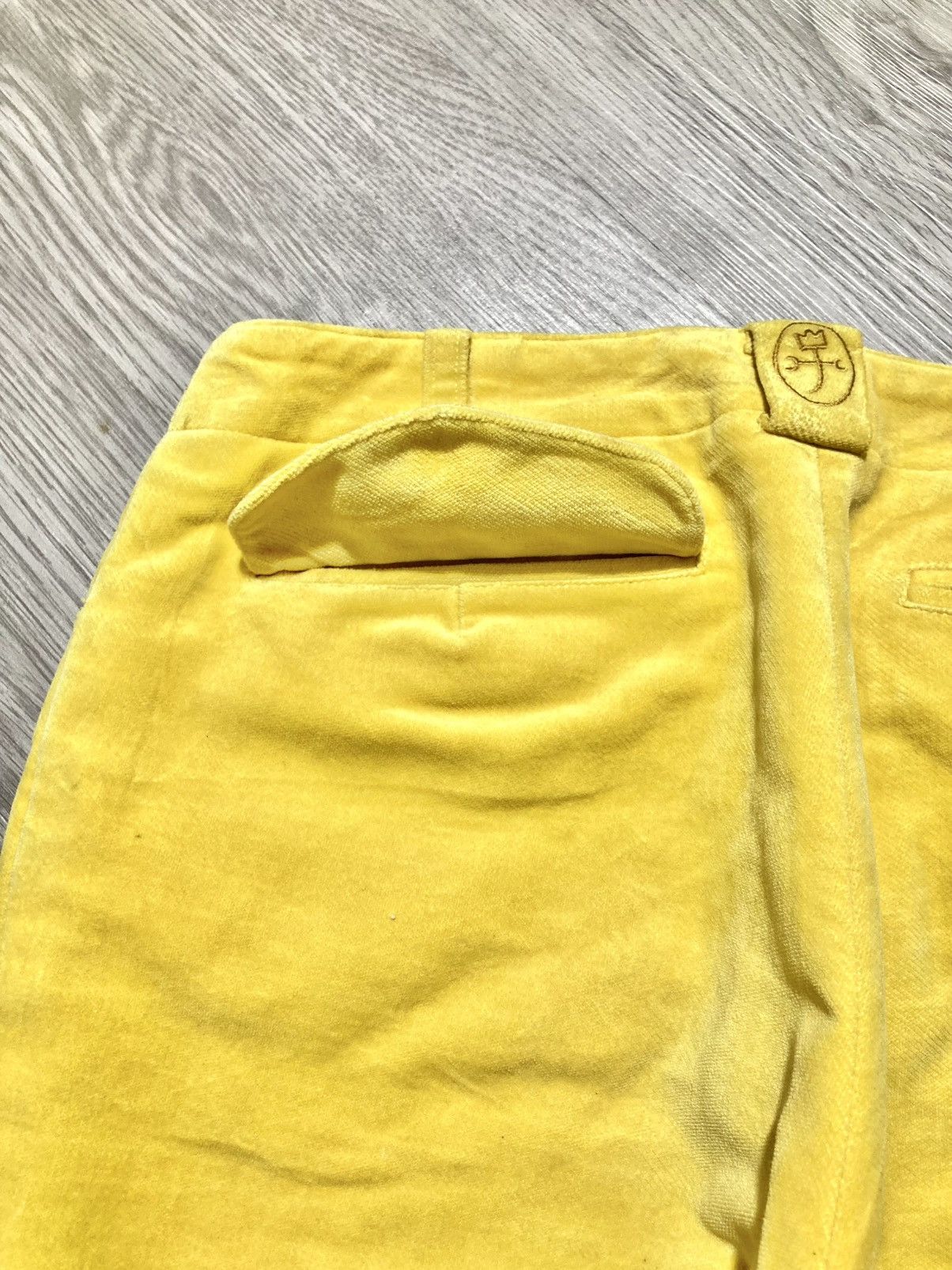 Jean Charles De Castelbajac 1990s Vintage Castelbajac Sport Wax Pants Yellow Luxury Size US 26 / EU 42 - 8 Thumbnail