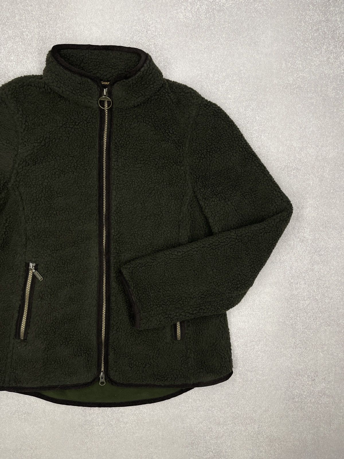 Barbour Barbour International Lavenham Fleece Jacket Khaki Sherpa Size M / US 6-8 / IT 42-44 - 6 Thumbnail