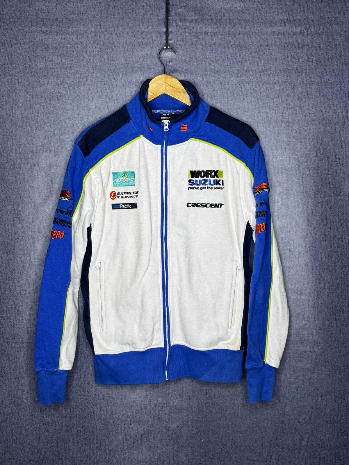 Vintage Vintage Suzuki Workx Racing Motorex Full Zip Jacket Nascar Size US L / EU 52-54 / 3 - 1 Thumbnail