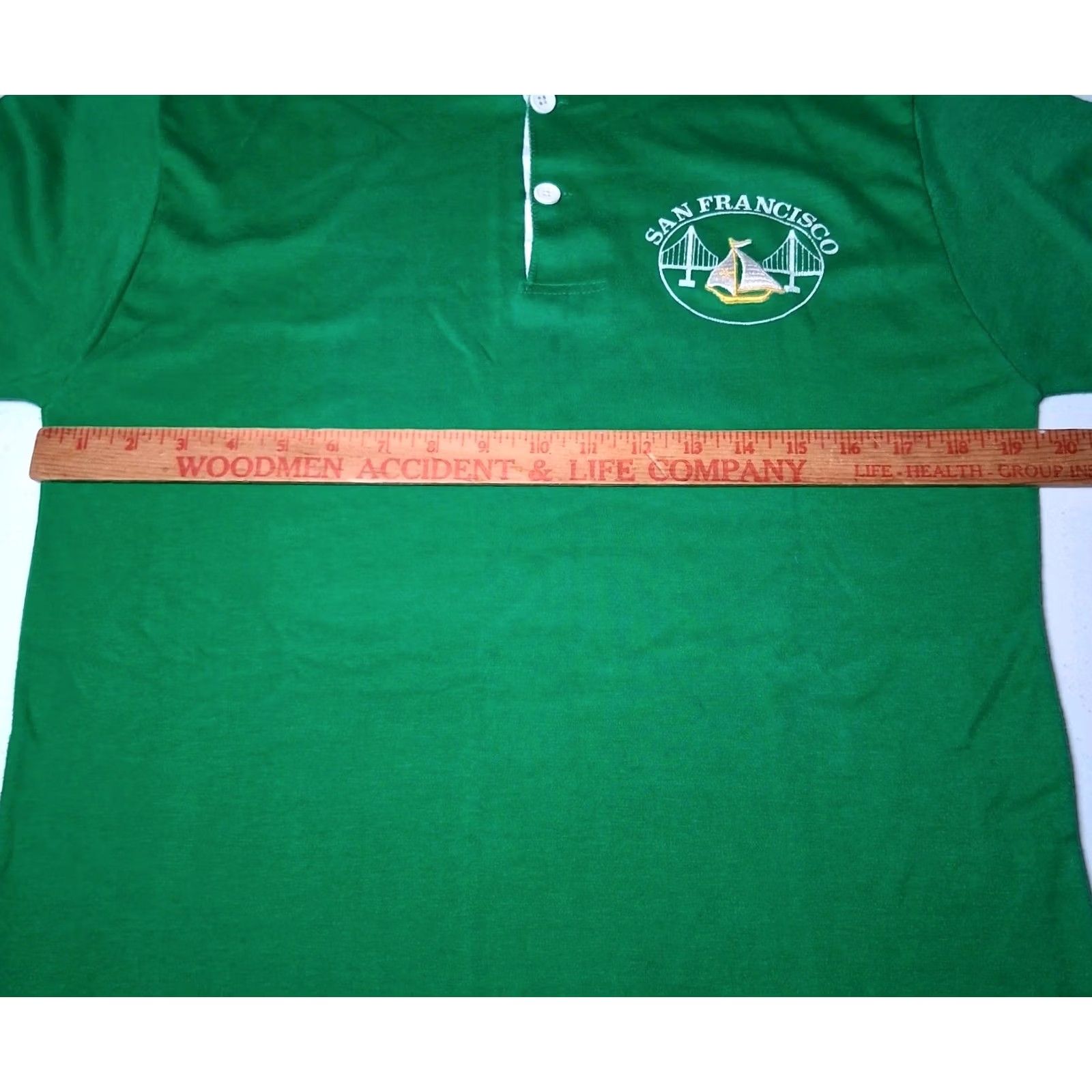 Vintage VINTAGE Medalist-Allen A San Francisco California Henley Shirt XL Slim Single Stitch Green Men Shirt Girls? Size US XL / EU 56 / 4 - 4 Thumbnail