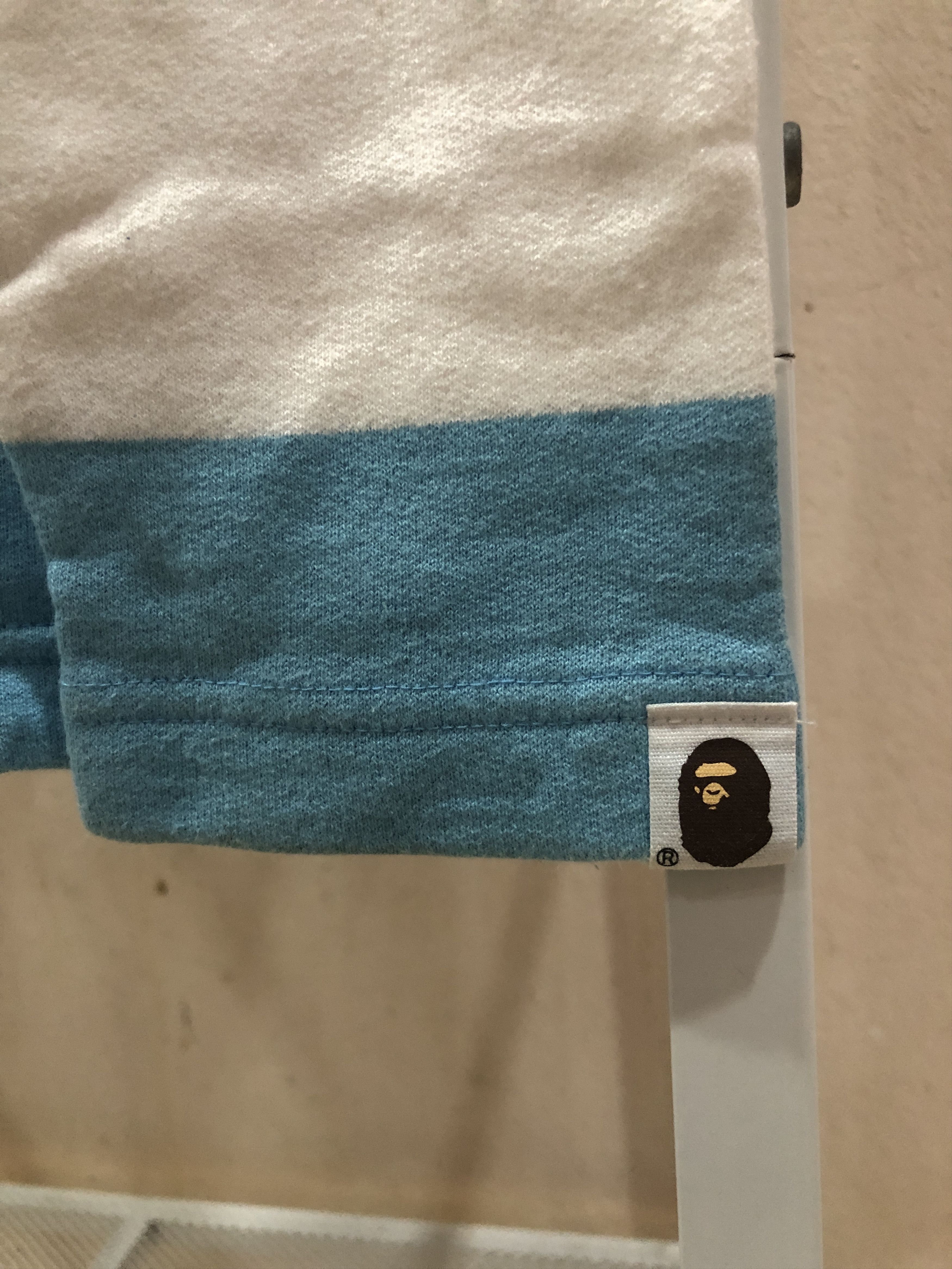 Bape OG Vintage 2000 A Bathing Ape Striped Crew Neck Sweatshirts Size US L / EU 52-54 / 3 - 3 Thumbnail