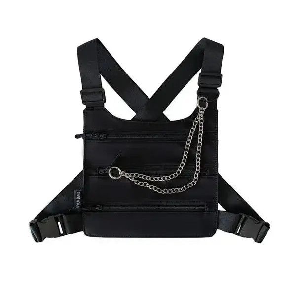 Japanese Brand Hip-hop Tactical Vest Bag Size ONE SIZE - 3 Thumbnail