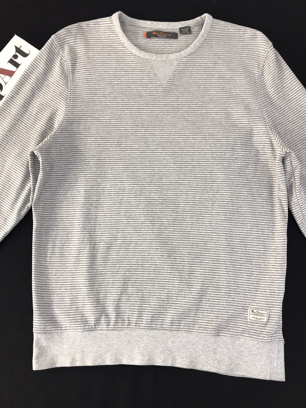 Ben Sherman × Vintage Vintage Sweatshirt Ben Sherman Design Striped Style Size US M / EU 48-50 / 2 - 3 Thumbnail