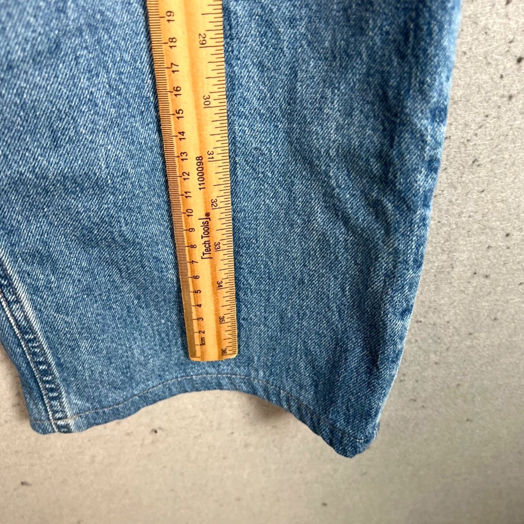 Uniqlo Uniqlo Mens Size 30 Cropped Blue Straight Leg Denim Jeans 100% Cotton Size US 30 / EU 46 - 6 Thumbnail