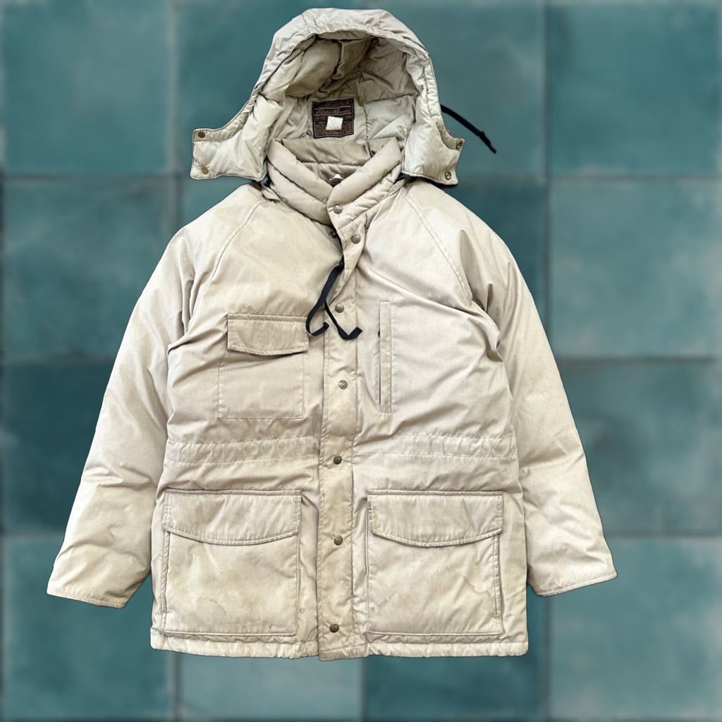 Eddie Bauer VINTAGE Eddie Bauer Down Puffer Parka Jacket Men’s L 70s Brown Zip Long Sleeve Wind-Resistant Mid-Length Size US L / EU 52-54 / 3 - 1 Thumbnail