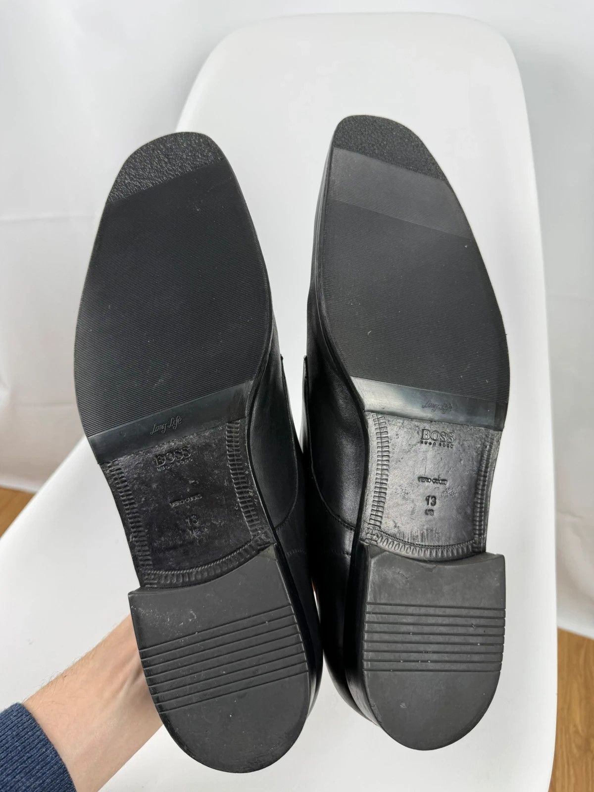Hugo Boss Hugo Boss Genuine Leather Monks Shoes size US13 Size US 13 / EU 46 - 8 Thumbnail