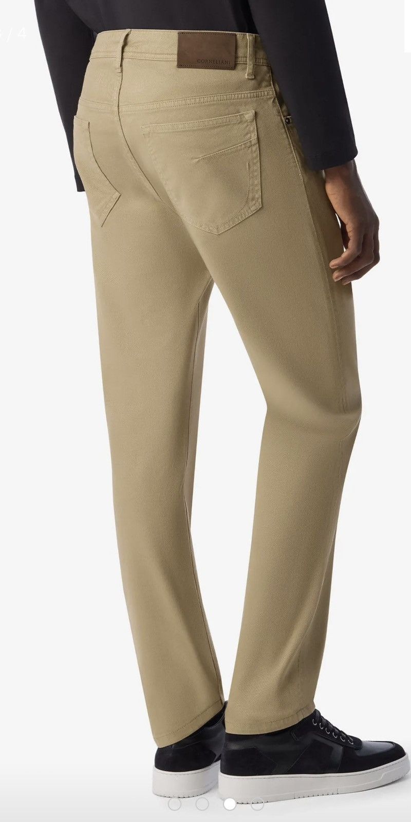 Corneliani CORNELIANI Dyed Beige 40 Regular stretch-denim blend jeans Size US 40 / EU 56 - 2 Thumbnail