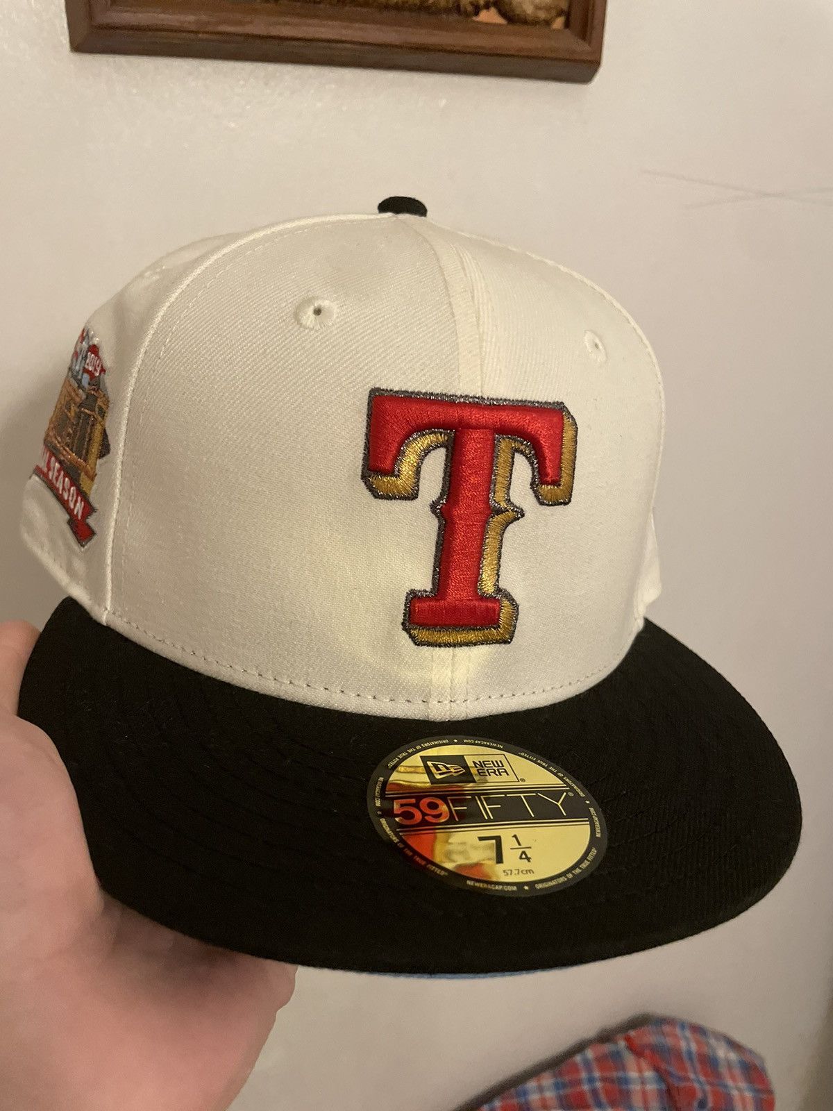 image of Myfitteds x New Era Hat Club Noho Exclusive Icy Uv Titanic Texas Rangers 2019 in White, Men's