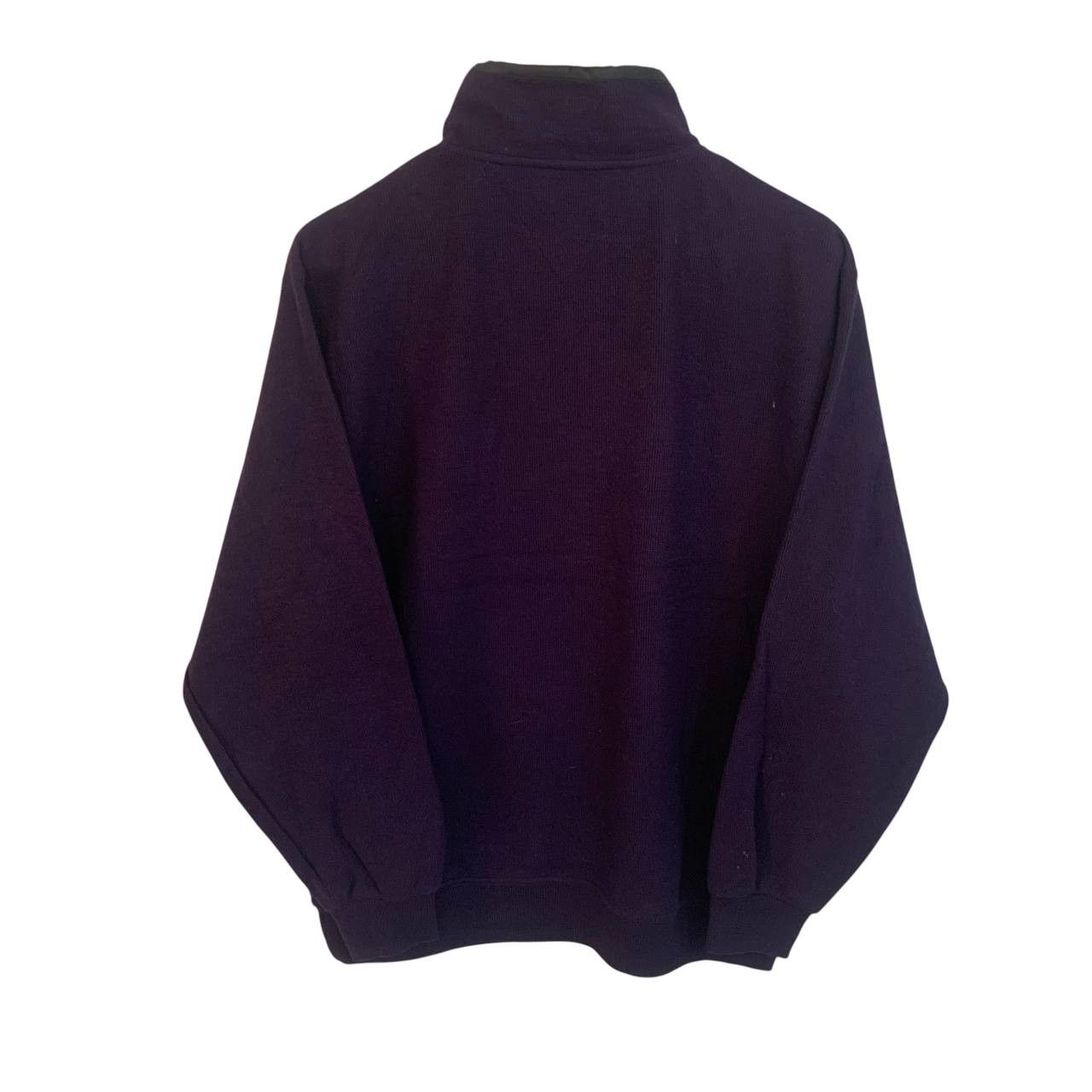 Michiko Koshino London Plain Half Zip Purple Rare Michiko London Jumper Sweatshirt Size US L / EU 52-54 / 3 - 2 Thumbnail