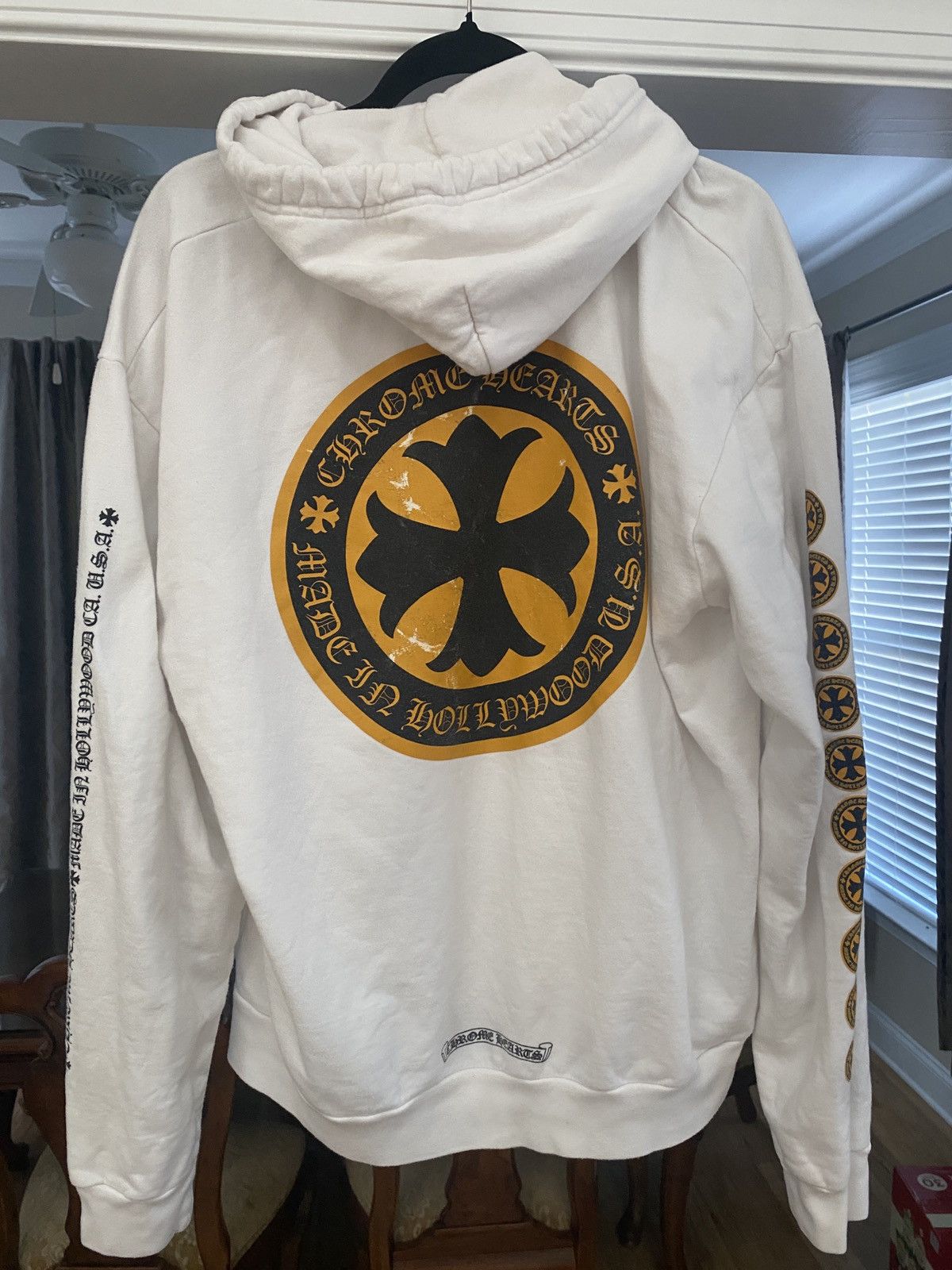 Chrome Hearts Chrome Hearts Yellow Cross Hoodie Size US M / EU 48-50 / 2 - 2 Thumbnail