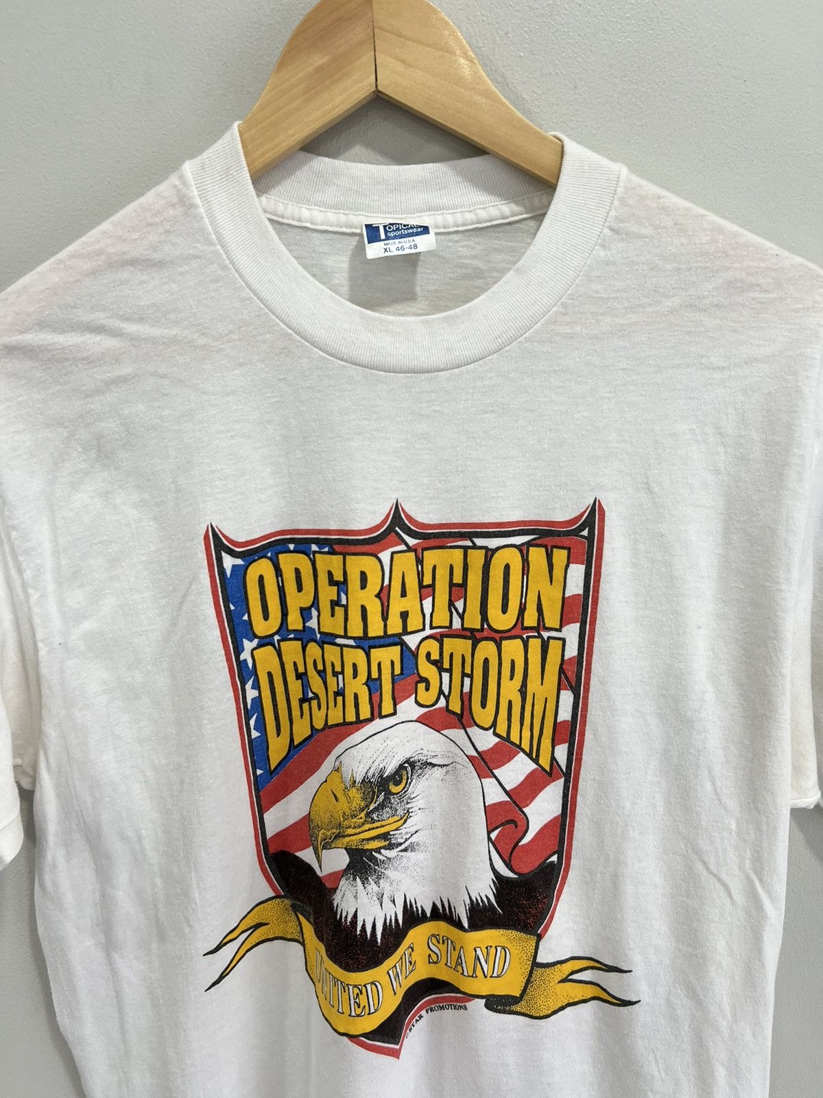 Vintage Vintage Eagle Operation Desert Storm tee shirt Size US XL / EU 56 / 4 - 4 Thumbnail