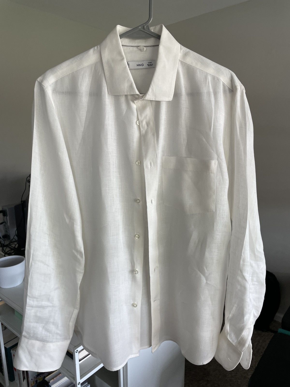 Mango Mango - Classic White Linen Button Down - XS Size US XS / EU 42 / 0 - 1 Thumbnail