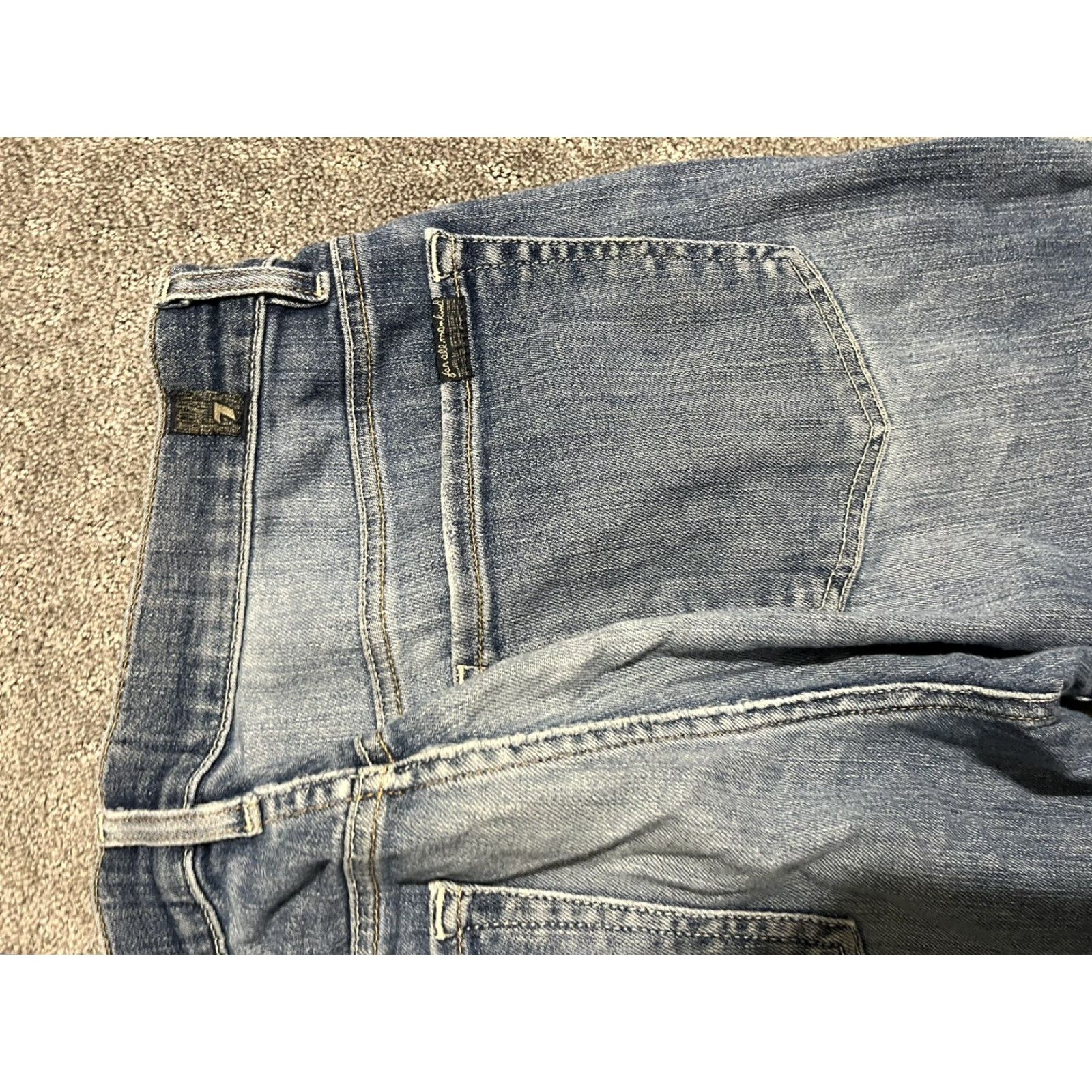 7 For All Mankind 7 FOR ALL MANKIND Jeans Mens 31 Slim Fit Ryley True Skinny Mid-Rise Dark Blue Denim Size US 31 - 5 Thumbnail