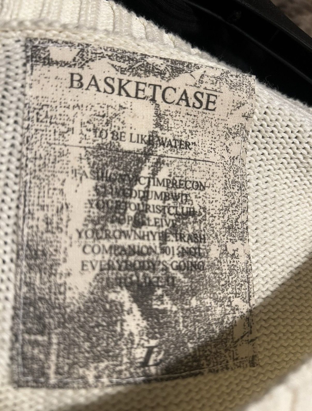 basketcase gallery Basketcase Gallery dog knit sweater beige & black Size US L / EU 52-54 / 3 - 3 Thumbnail