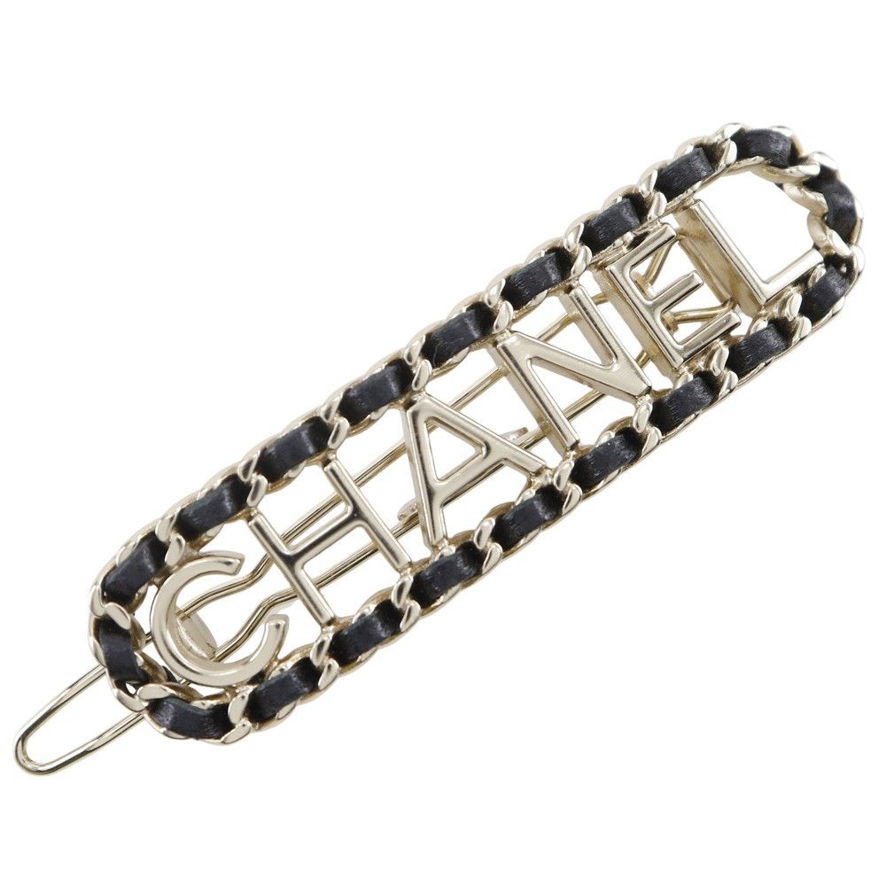 Chanel Chanel Chanel CHANEL Logo Chain Barrette Barrette Leather Other DUTY FREE for USA Size ONE SIZE - 1 Thumbnail