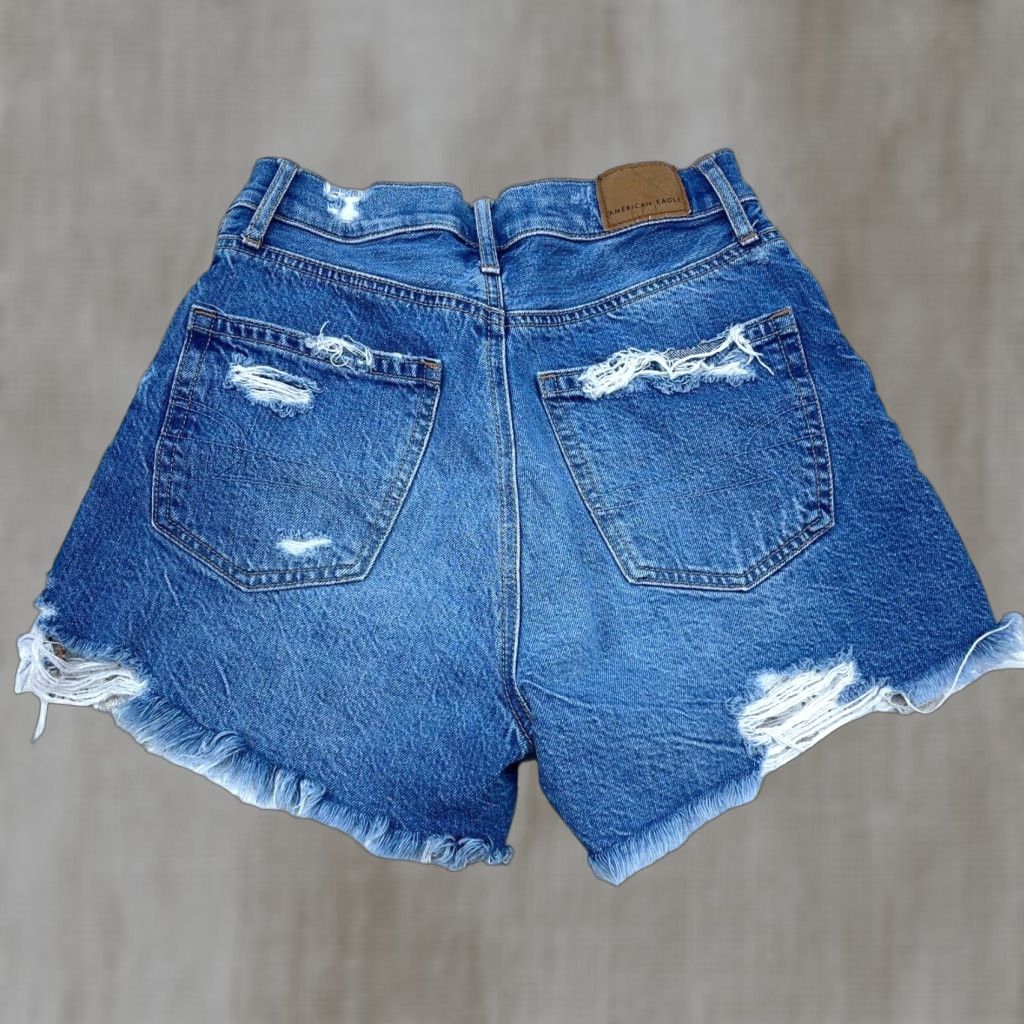 American Eagle Outfitters American Eagle Shorts Women 0 Cut Off 90s Boyfriend Jorts Distressed Holes Jean Size 25" / US 0 / IT 36 - 1 Thumbnail