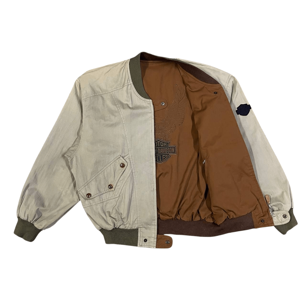 Harley Davidson Vintage Harley Davidson Bomber Jacket Reversible Size US L / EU 52-54 / 3 - 1 Thumbnail