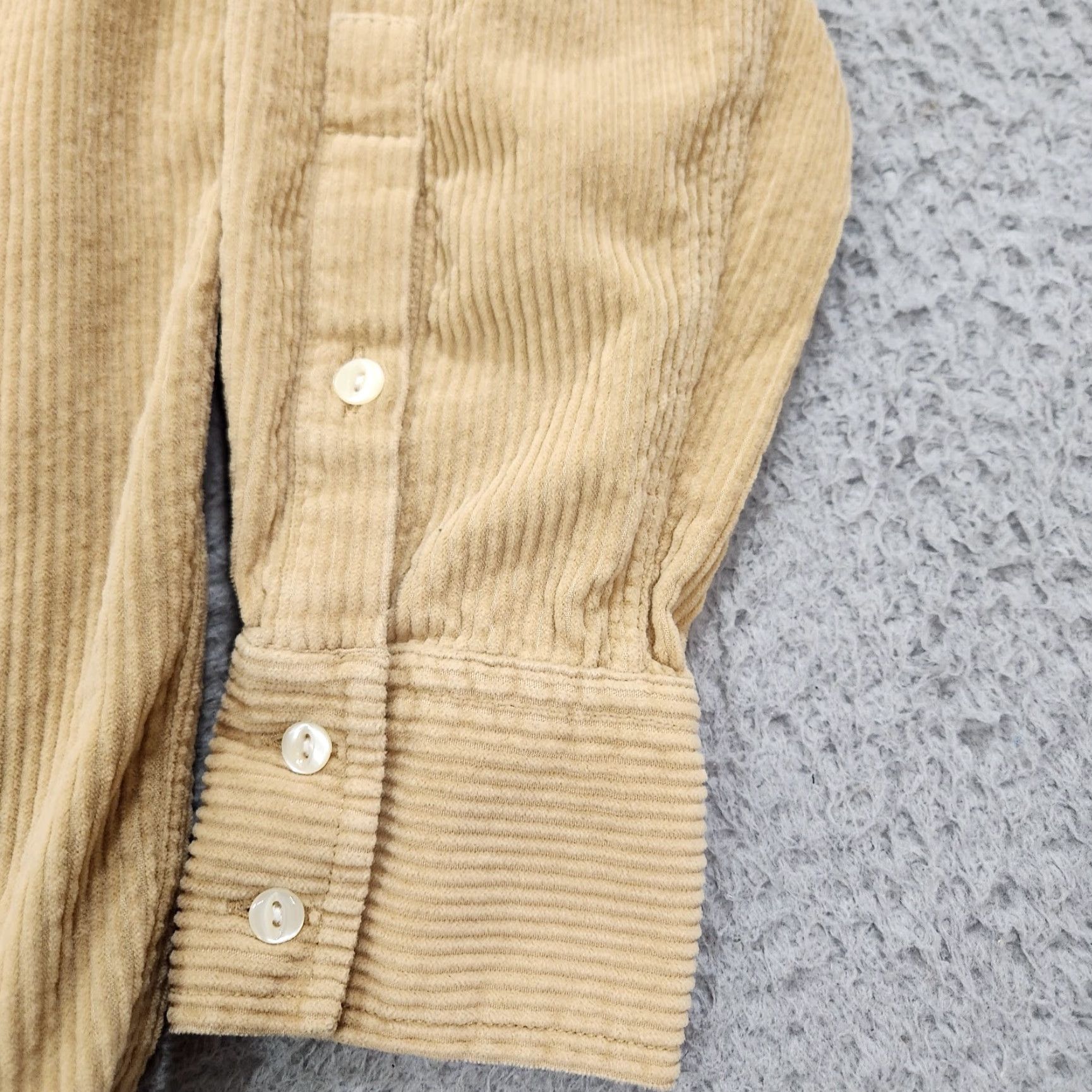 AYR Shirt Womens Small Beige The Deep End Corduroy Button Down Chipwich Portugal